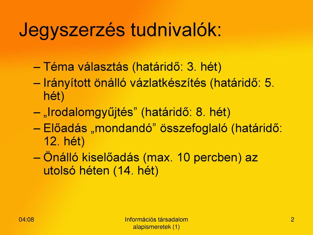 Információs Társadalom Alapismeretek - Ppt Letölteni