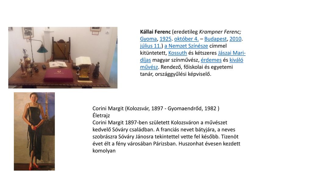 Kállai Ferenc (eredetileg Krampner Ferenc; Gyoma, október 4