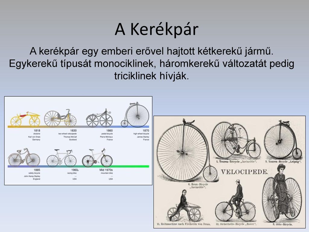A kerékpár egy emberi erővel hajtott kétkerekű jármű.