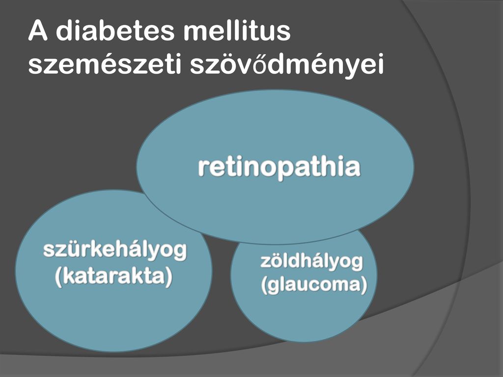 A diabetes mellitus szemészeti szövődményei