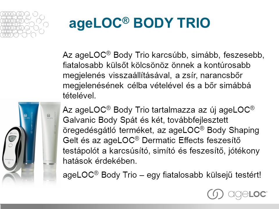 ageLOC® BODY TRIO