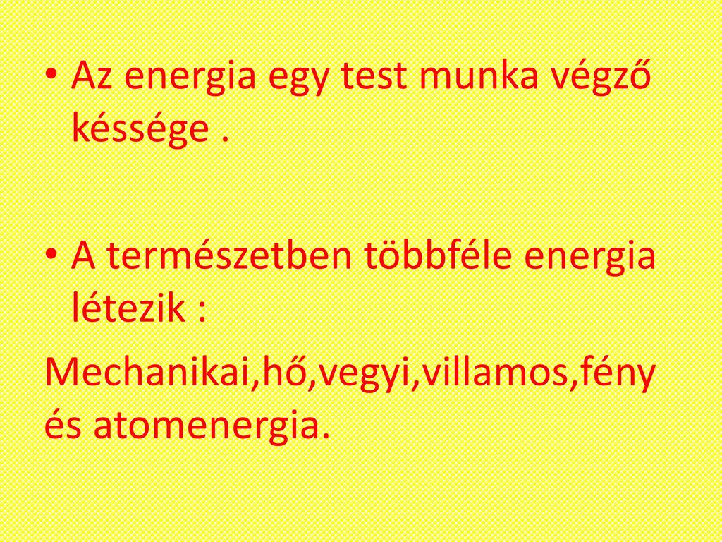 Az Energetika Ismétlés. - Ppt Letölteni