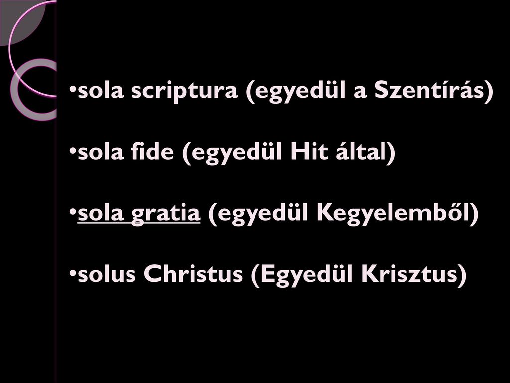 sola scriptura (egyedül a Szentírás)