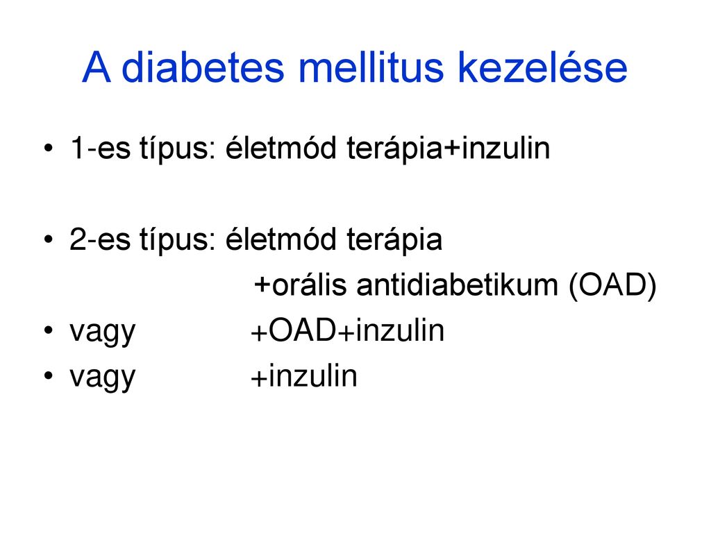 A 2-es típusú diabetes kezelése –