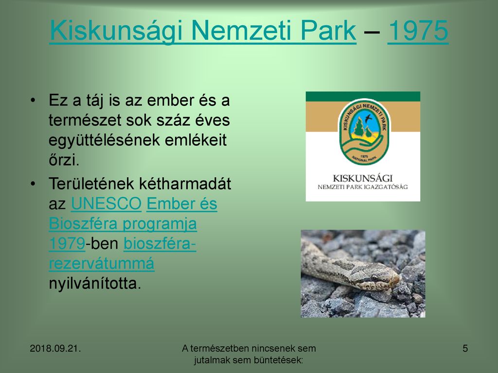 Kiskunsági Nemzeti Park – 1975