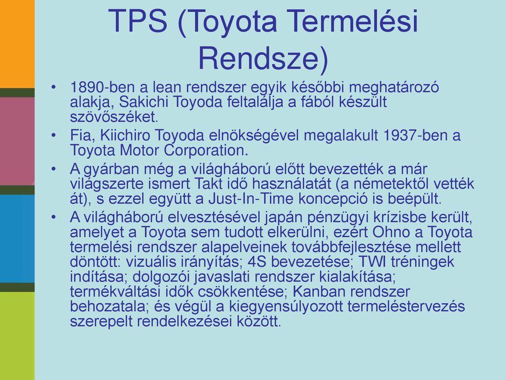 TPS (Toyota Termelési Rendsze)