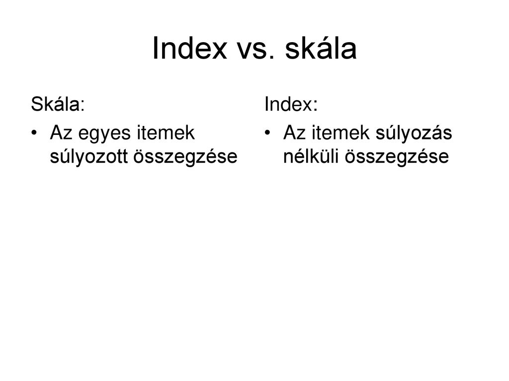 vizuális index skála)