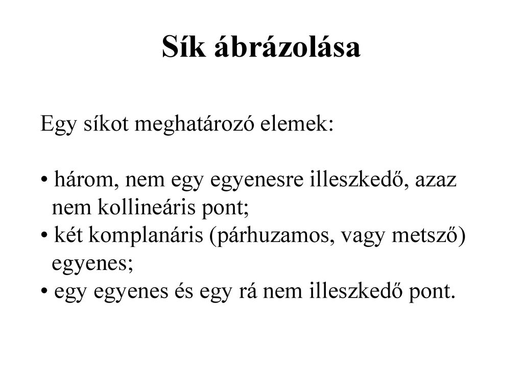 Műszaki ábrázolás Alapjai Ábrázoló Geometriai Tanszék - Ppt Letölteni