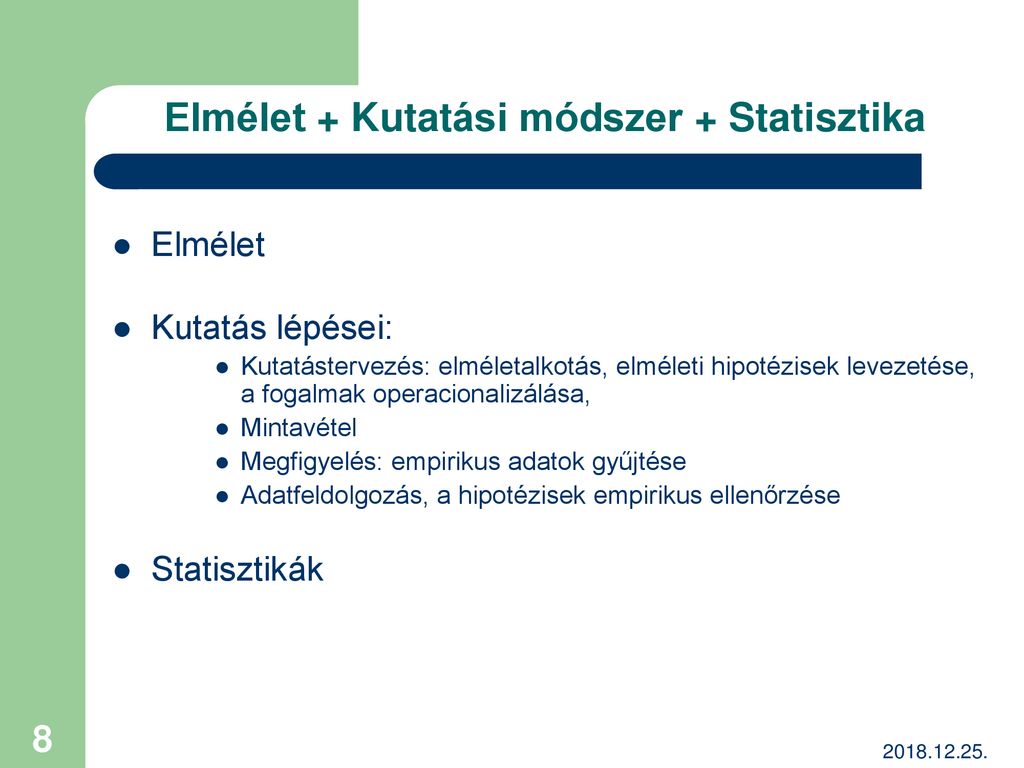 Kutatásmódszertan Dr. Obádovics Csilla Egyetemi Docens - Ppt Letölteni