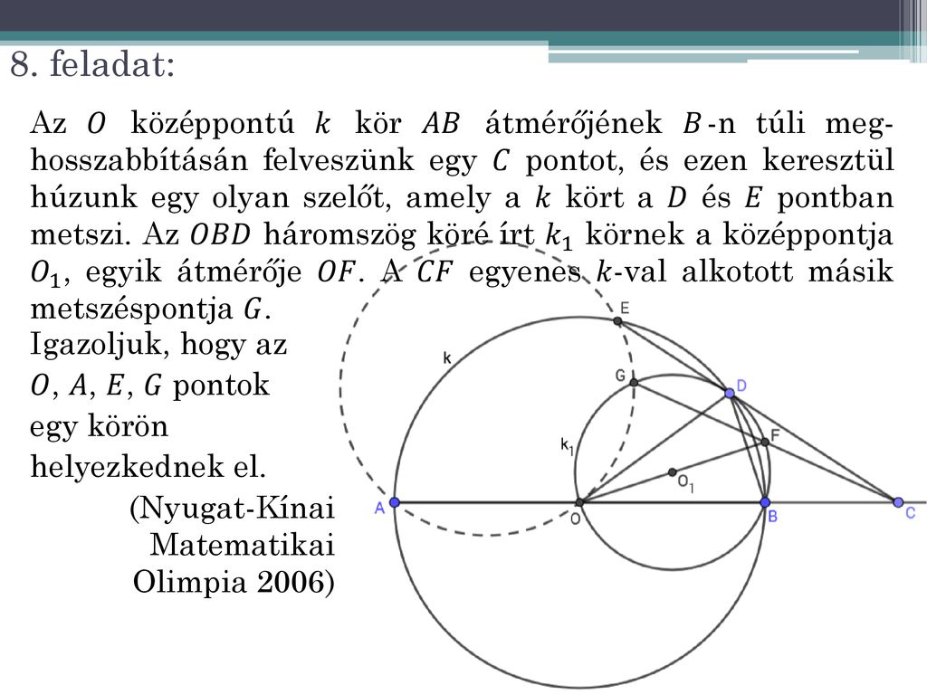 Nem mindig az a bonyolult, ami annak látszik azaz geometria feladatok ...