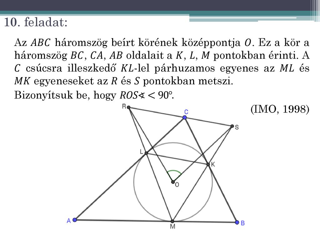 Nem mindig az a bonyolult, ami annak látszik azaz geometria feladatok ...