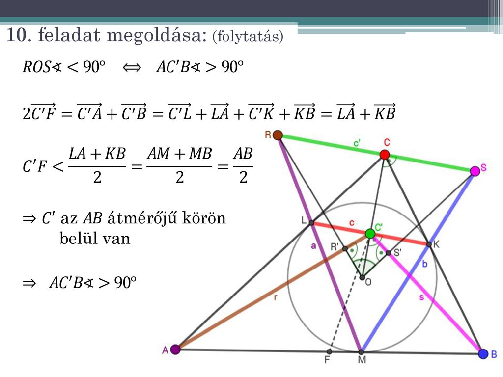 Nem mindig az a bonyolult, ami annak látszik azaz geometria feladatok ...