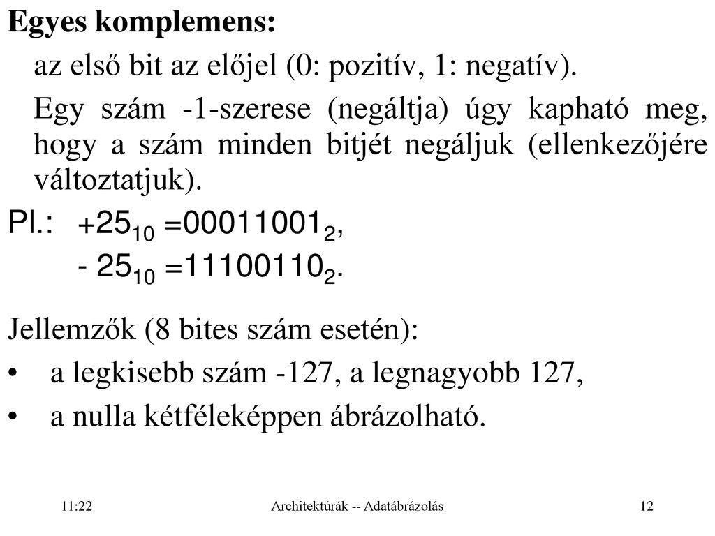 Számítógép Architektúrák - Ppt Letölteni