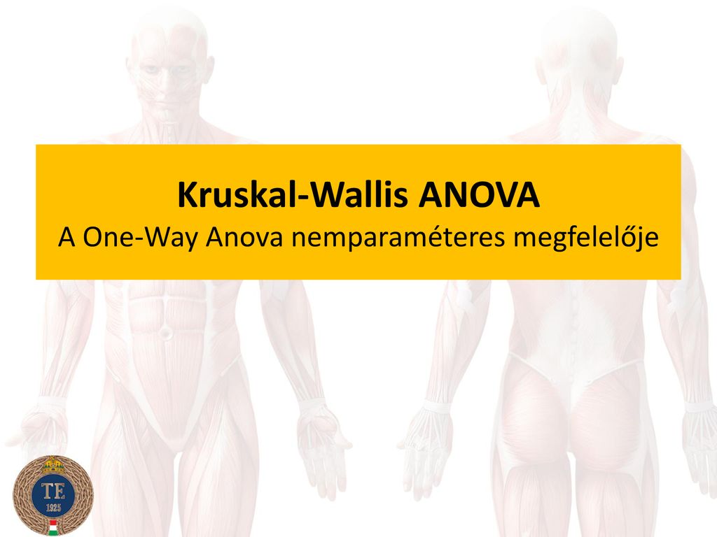 Kruskal-Wallis ANOVA A One-Way Anova nemparaméteres megfelelője