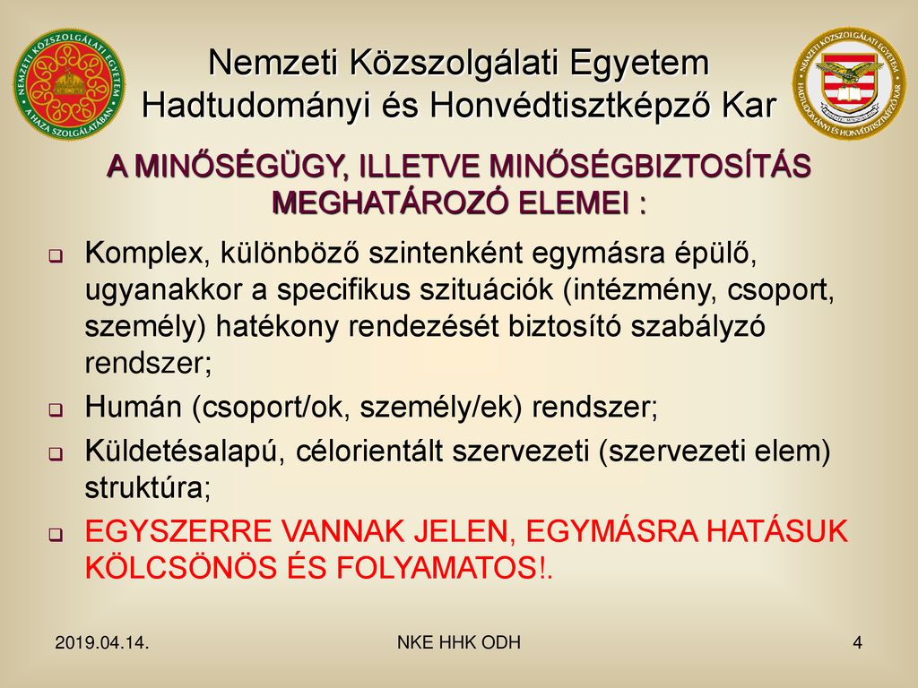 Nemzeti Közszolgálati Egyetem Hadtudományi és Honvédtisztképző Kar ...