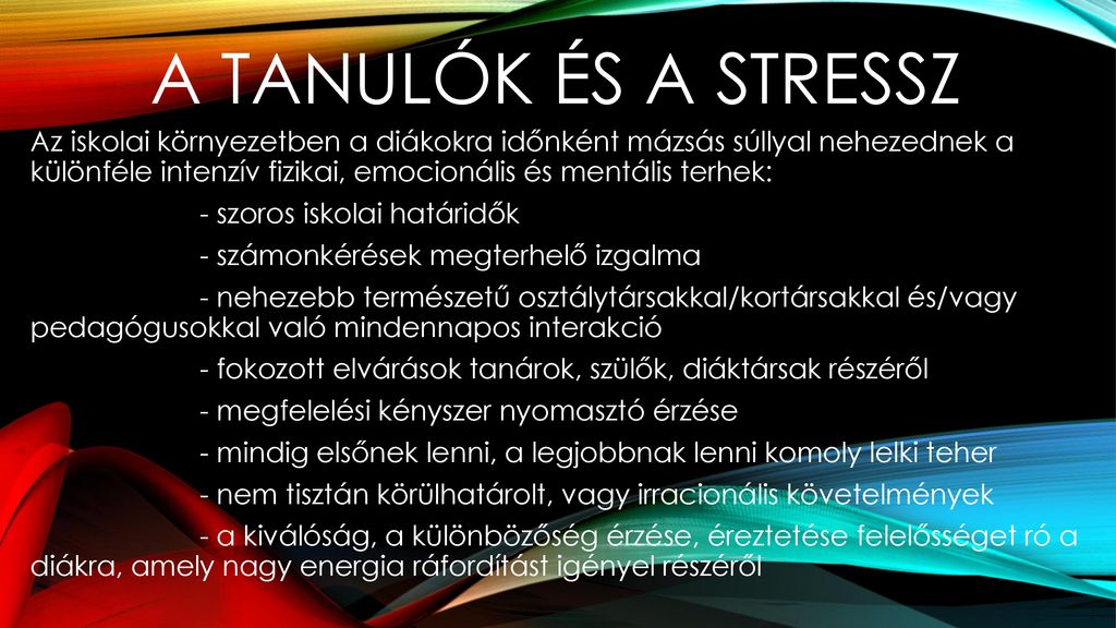 A Stresszel Valo Megkuzdes Lehetosegei A Koznevelesi Intezmenyekben Ppt Letolteni