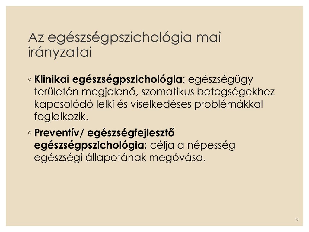 Egészségpszichológia - Ppt Letölteni