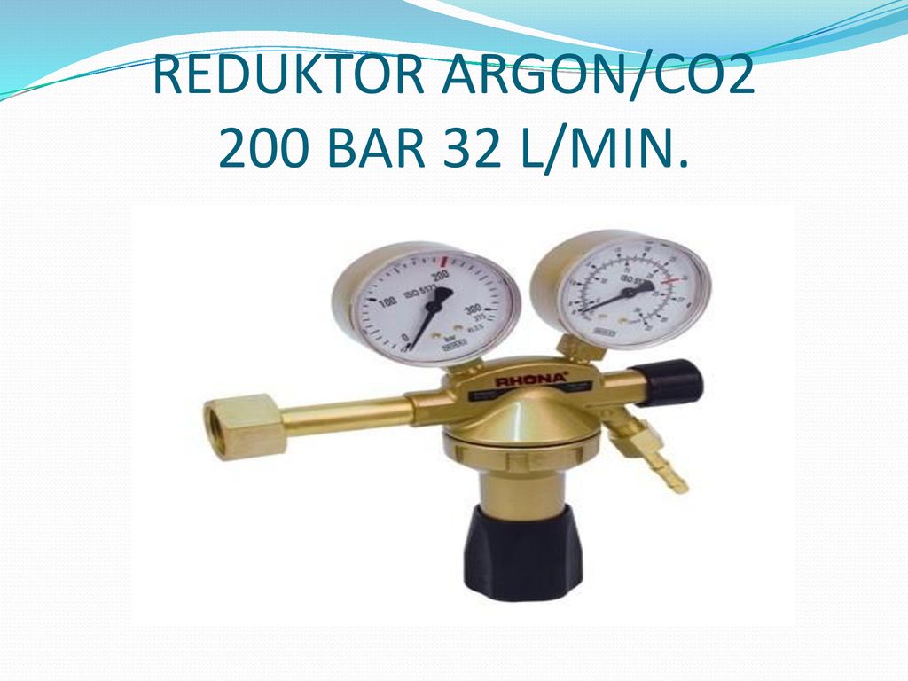 REDUKTOR ARGON/CO2 200 BAR 32 L/MIN.