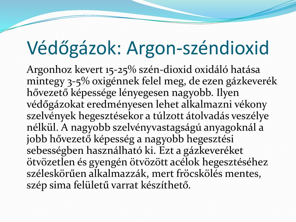 Védőgázok: Argon-széndioxid