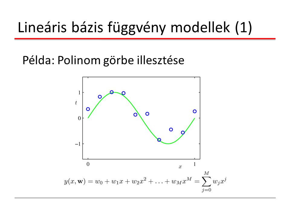 Lineáris bázis függvény modellek (1)