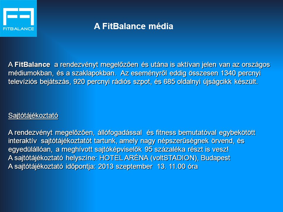 A FitBalance média