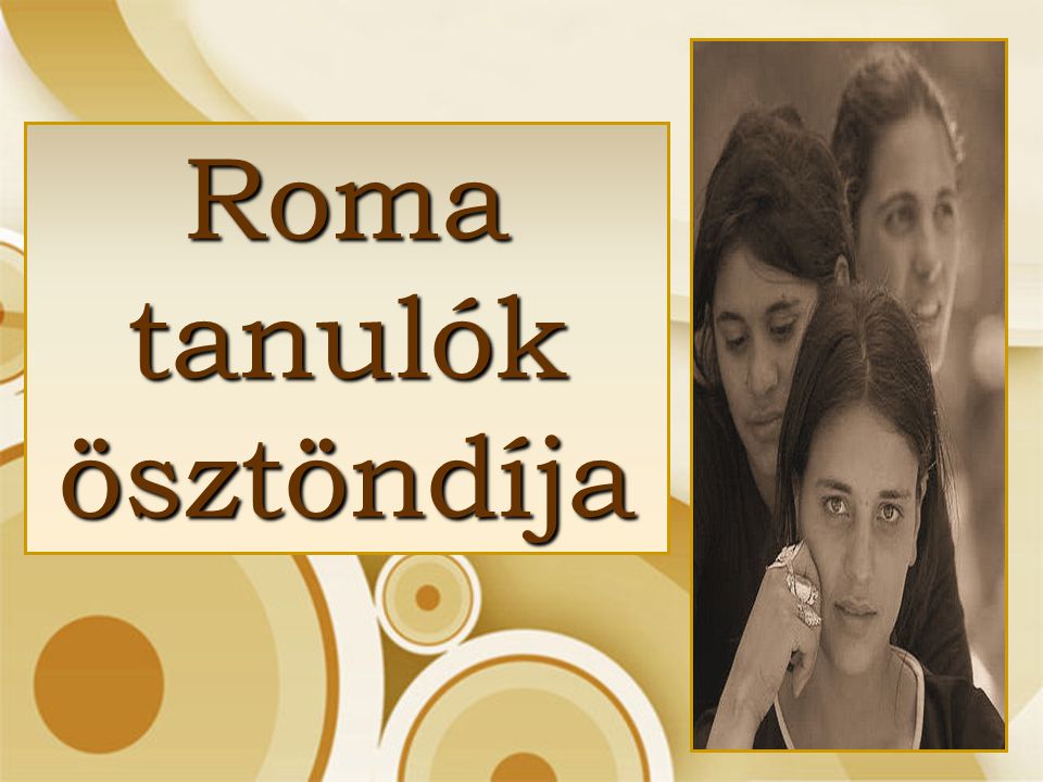 Roma tanulók ösztöndíja