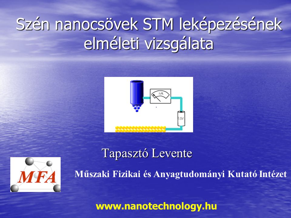 Szén nanocsövek STM leképezésének elméleti vizsgálata