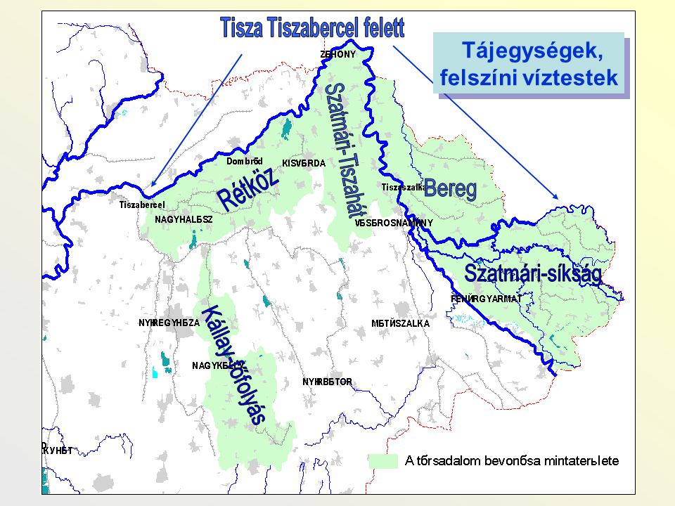 Tisza Tiszabercel felett