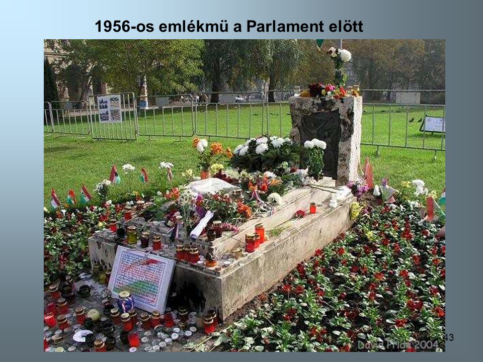 1956-os emlékmü a Parlament elött