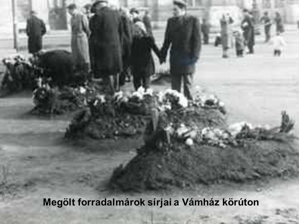 Megölt forradalmárok sírjai a Vámház körúton