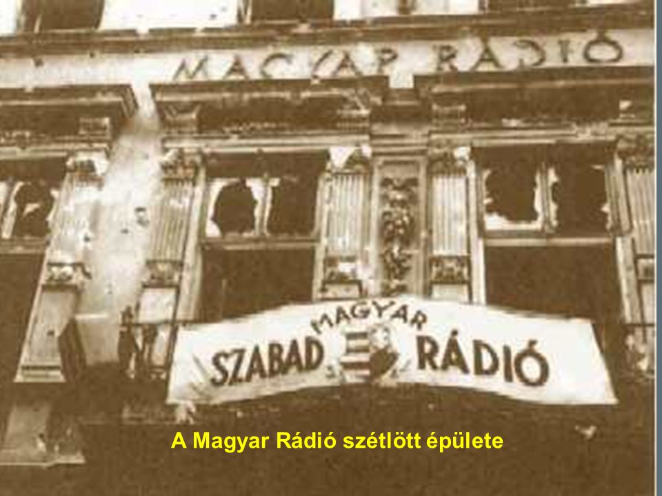 A Magyar Rádió szétlött épülete