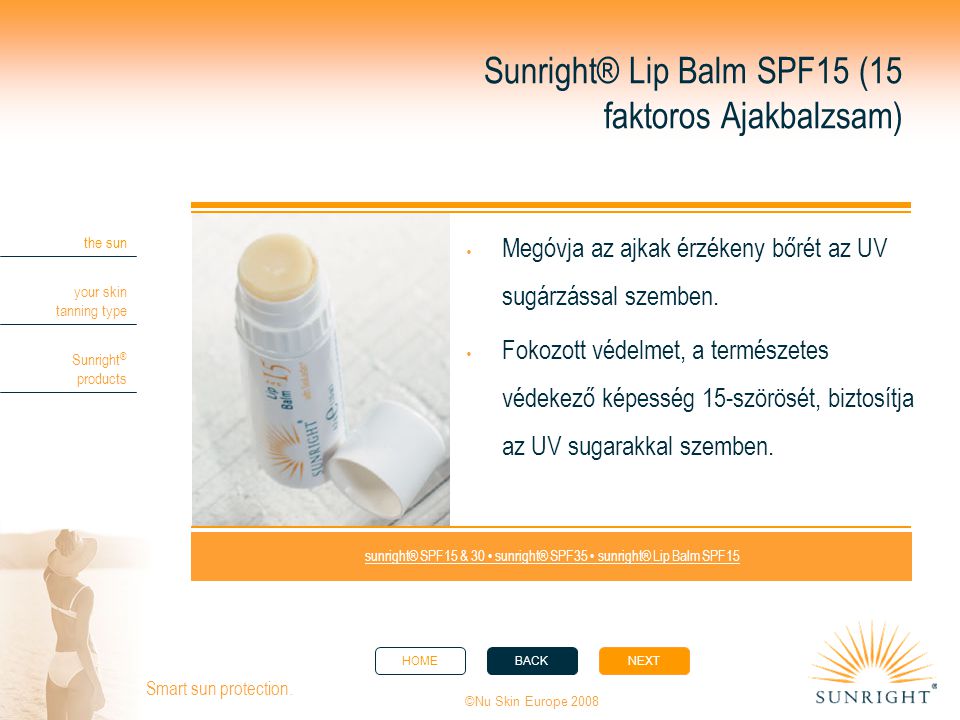 Sunright® Lip Balm SPF15 (15 faktoros Ajakbalzsam)