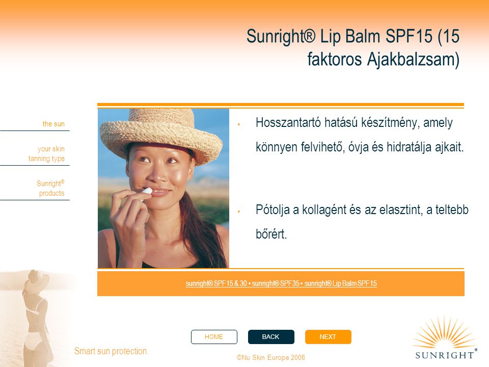 Sunright® Lip Balm SPF15 (15 faktoros Ajakbalzsam)
