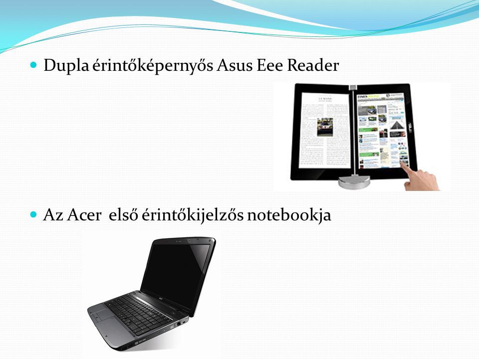Dupla érintőképernyős Asus Eee Reader