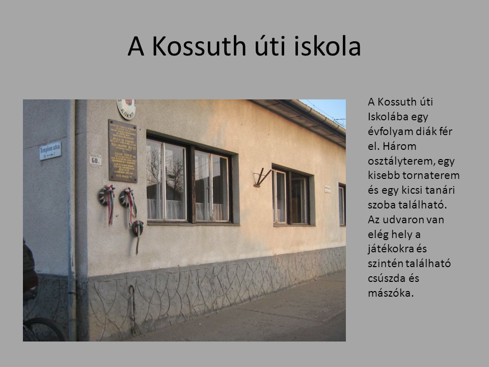 A Kossuth úti iskola