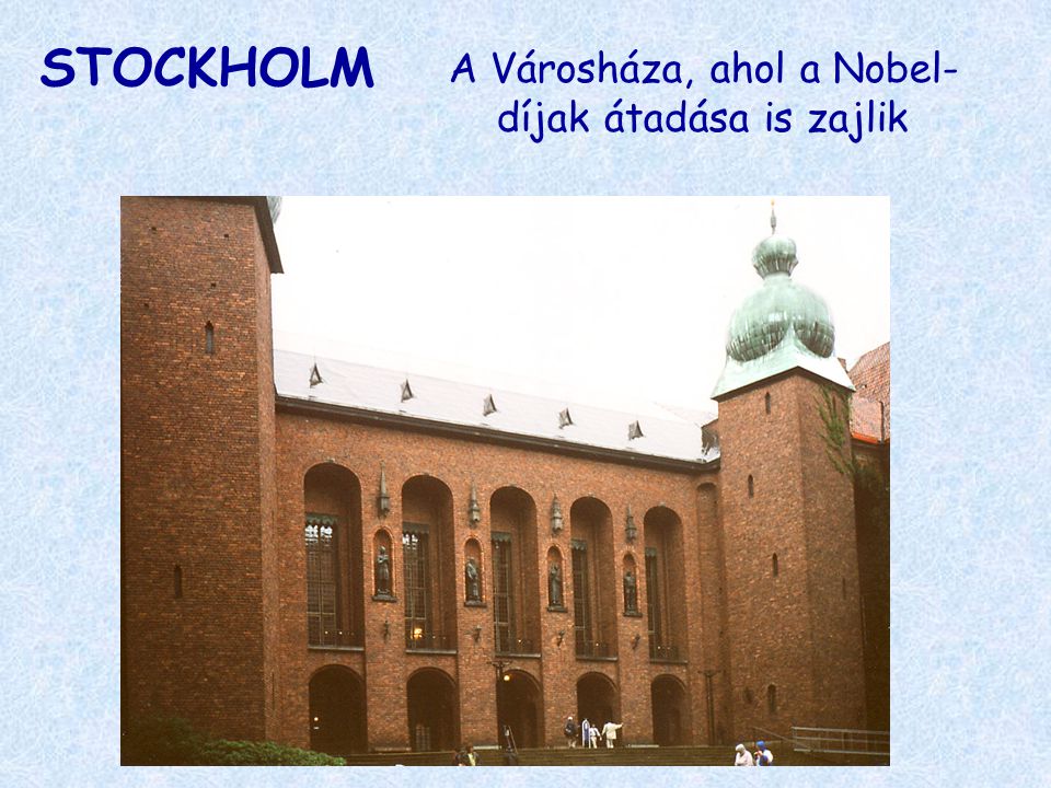 A Városháza, ahol a Nobel-díjak átadása is zajlik