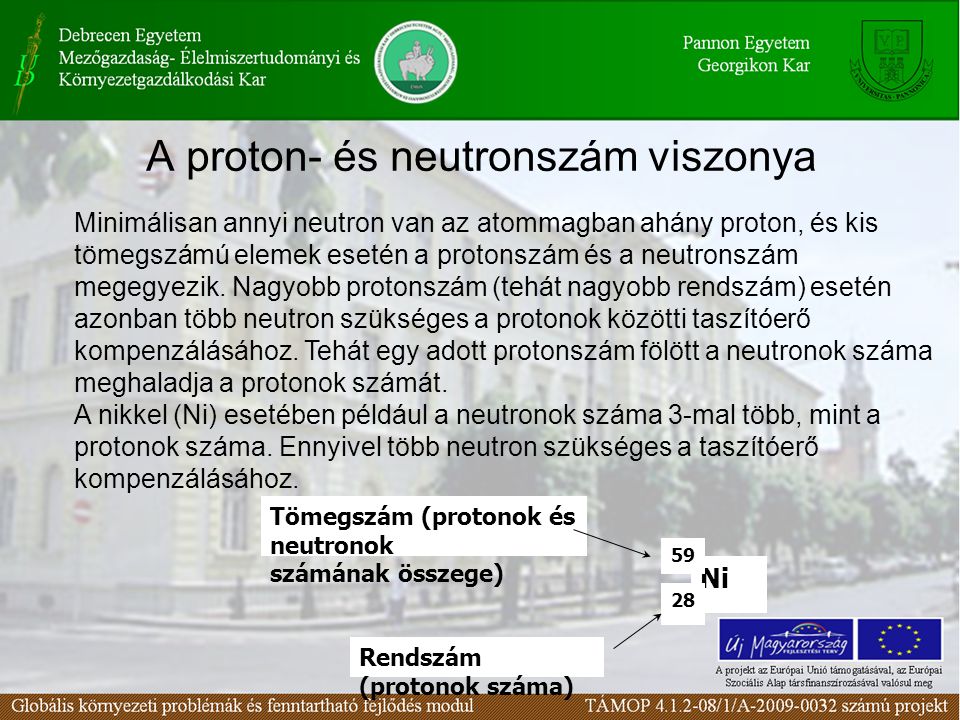A proton- és neutronszám viszonya