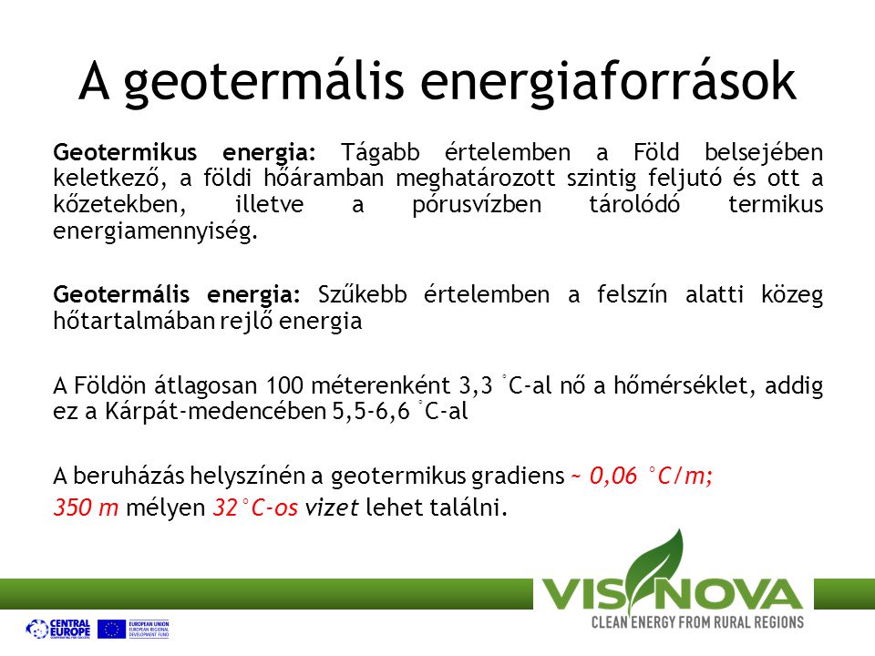 A geotermális energiaforrások