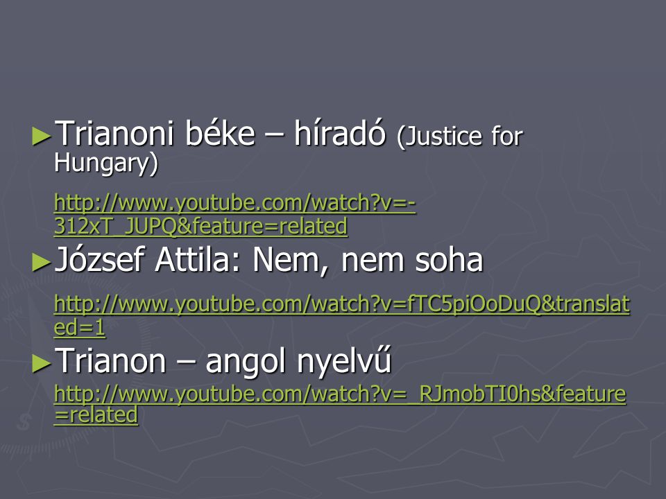 Trianoni béke – híradó (Justice for Hungary)