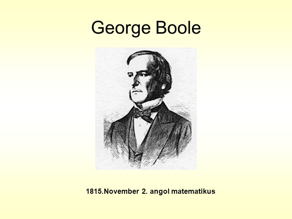 1815.November 2. angol matematikus