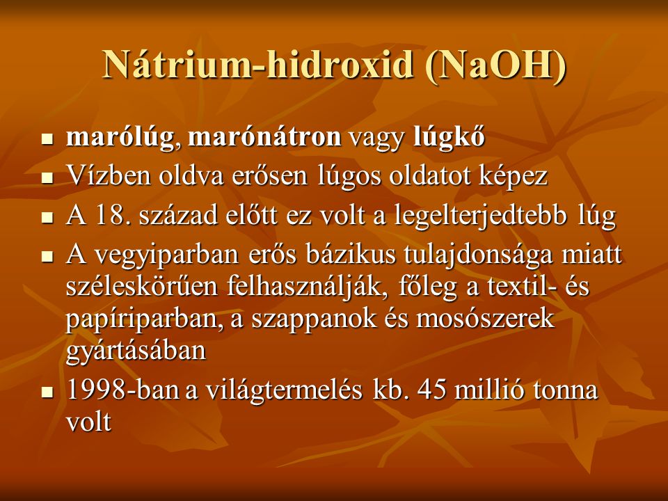 Nátrium-hidroxid (NaOH)