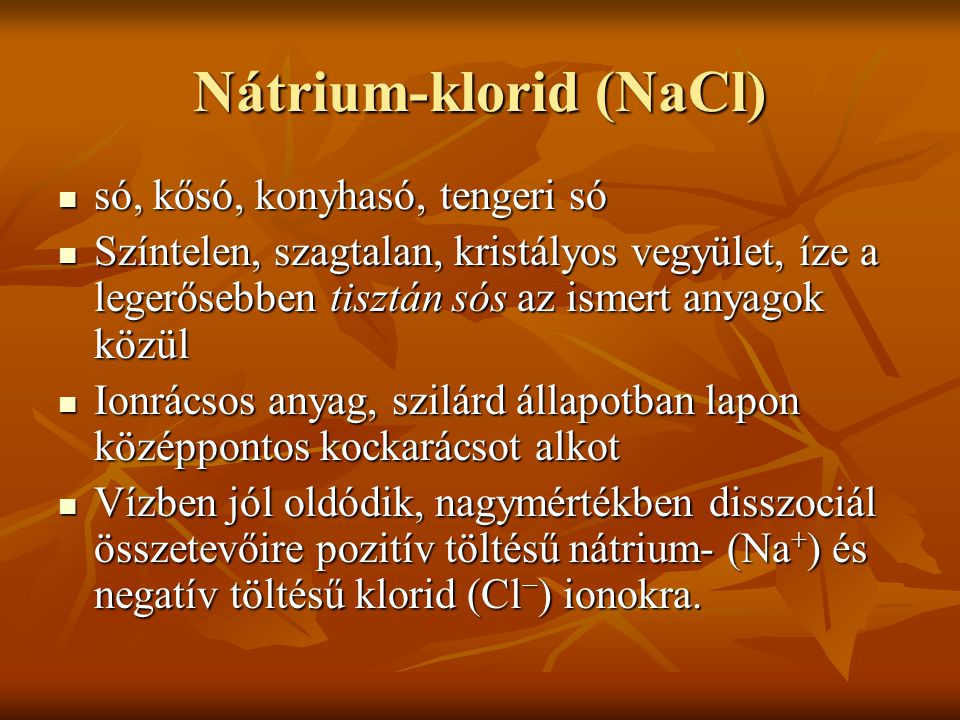 Nátrium-klorid (NaCl)