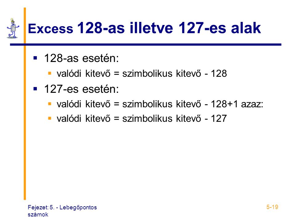 Excess 128-as illetve 127-es alak