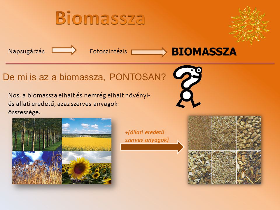 Biomassza BIOMASSZA De mi is az a biomassza, PONTOSAN Napsugárzás