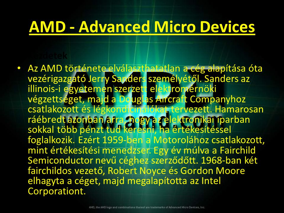 AMD - Advanced Micro Devices