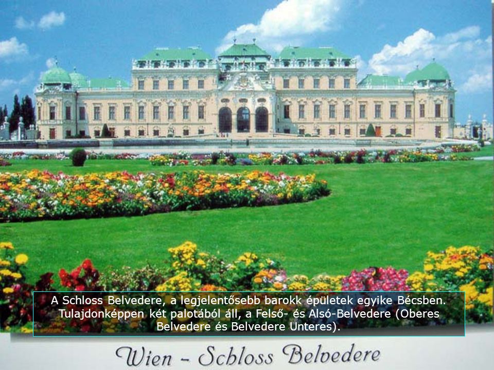 A Schloss Belvedere, a legjelentősebb barokk épületek egyike Bécsben