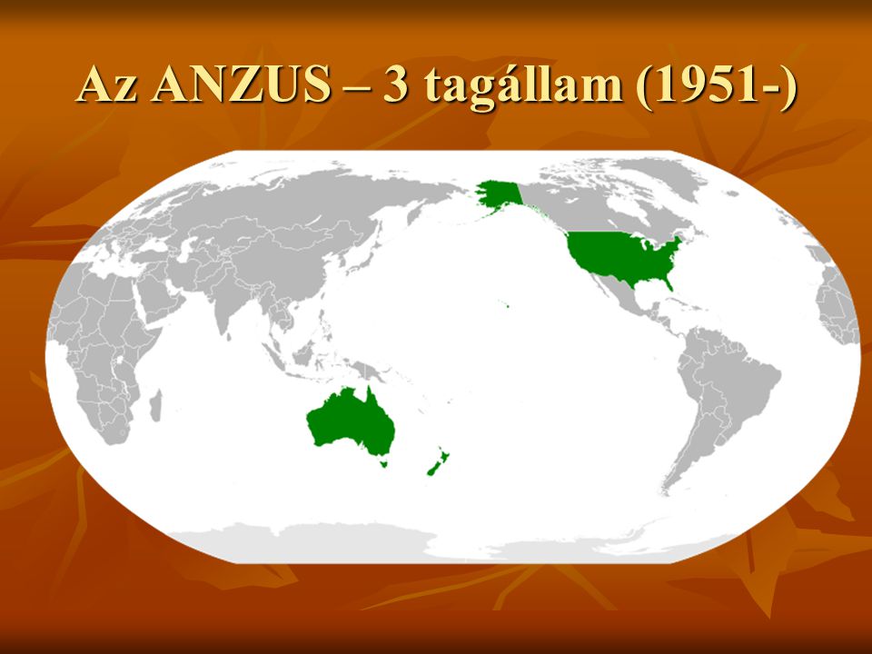 Az ANZUS – 3 tagállam (1951-)