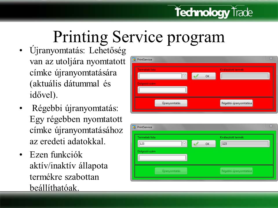 Printing Service program