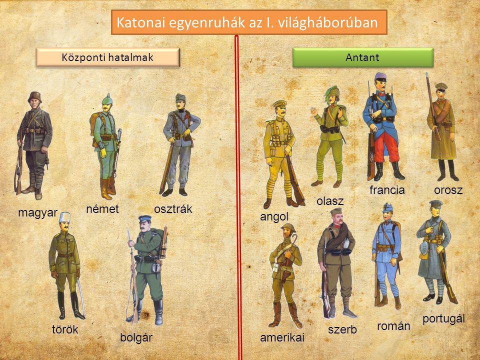 Katonai egyenruhák az I. világháborúban