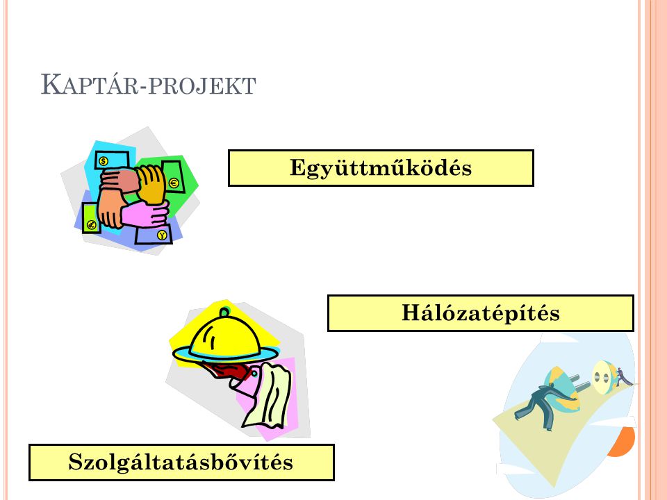Kaptár-projekt Együttműködés Hálózatépítés Szolgáltatásbővítés
